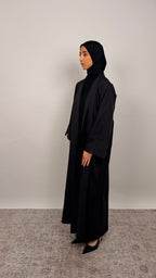 Linen Abaya Noir