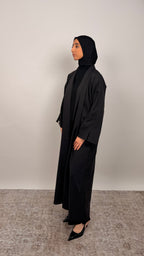 Linen Abaya Noir
