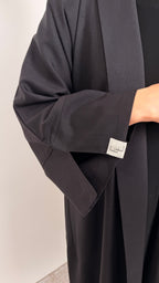 Linen Abaya Noir